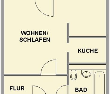 Ruhig gelegene 1-Raum-Wohnung mit Balkon - Photo 5