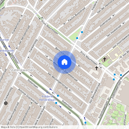 Statenkwartier, 2582 BV, Frederik Hendriklaan, Den Haag