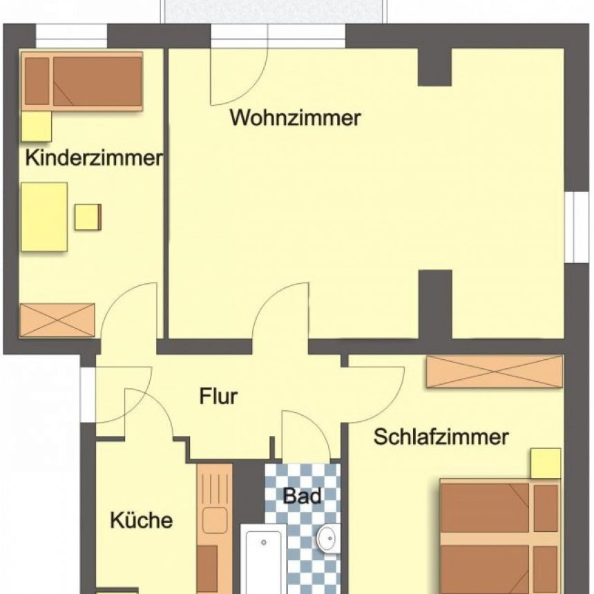 Wohnung, 3 Zimmer (71,4 m²) - Foto 2