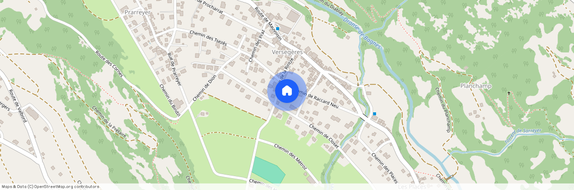 Versegères village, 1947 Versegères