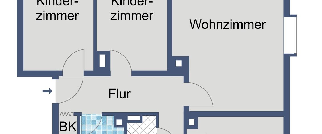 Gut geschnittene Familienwohnung - Photo 1