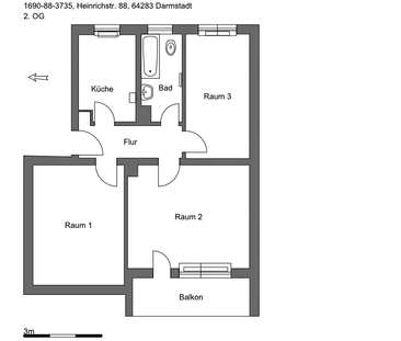 3-Zimmer-Wohnung in der City! Mehr Raum fürs Homeoffice! - Photo 1