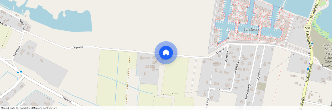 ul. Łąkowa, Wiślinka, Pruszcz Gdański, gdański, pomorskie