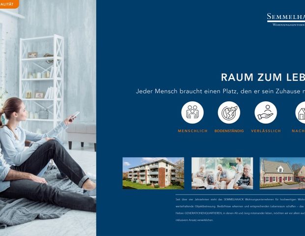 SEMMELHAACK: Erstbezug! Sanierte 4-Zimmer Wohnung mit Balkon! - Photo 1