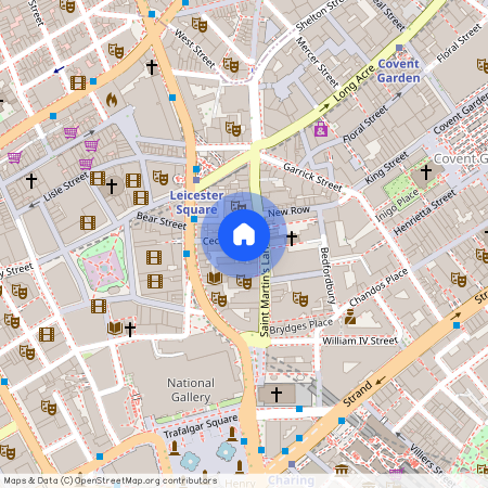 St. Martin's Lane, Covent Garden, London, WC2N