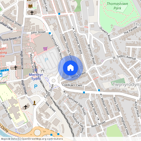 Cross Thomas Street, Twynyrodyn, Merthyr Tydfil, CF47 0DE