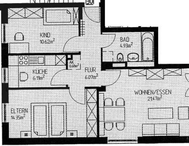 Gemütliche 3-Zimmer mit Laminat, Balkon und TG-SP in ruhiger Lage - Foto 1
