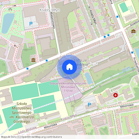 ul. ks. bp. Wincentego Tymienieckiego, Księży Młyn, Widzew, Łódź, łódzkie