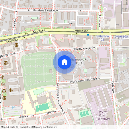 ul. płk. Francesco Nullo, Grzegórzki, Grzegórzki, Kraków, małopolskie