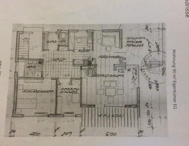 Helle 3,5 Zimmer Wohnung mit Terrasse, Wintergarten und EBK - Foto 1