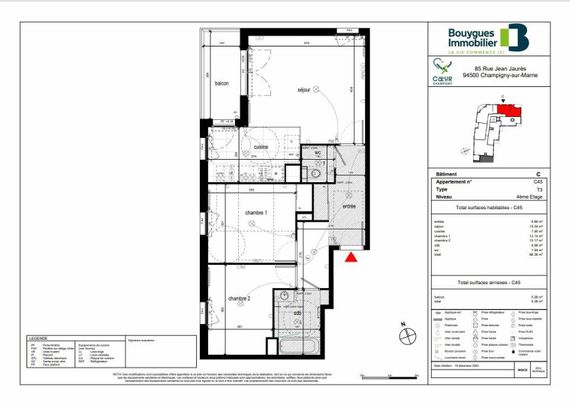 location Appartement T3 DE 66.36m² À CHAMPIGNY SUR MARNE - Photo 1