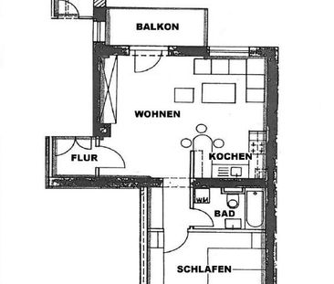 SCHICKE 2-Raumwohnung mit EINBAUKÜCHE und SÜD-WEST-BALKON ! - Photo 3