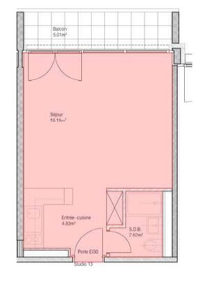 1 Zimmer, 26 m² - Foto 1