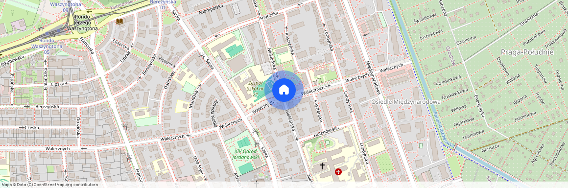 ul. Walecznych, Saska Kępa, Praga-Południe, Warszawa, mazowieckie