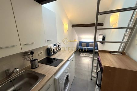 BEAUSOLEIL PLACE DE LA CREMAILLERE : STUDIO MEUBLE AVEC MEZZANINE - Photo 5