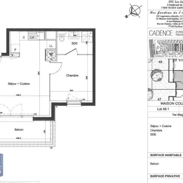 Appartement à louer 2 pièces - Photo 2