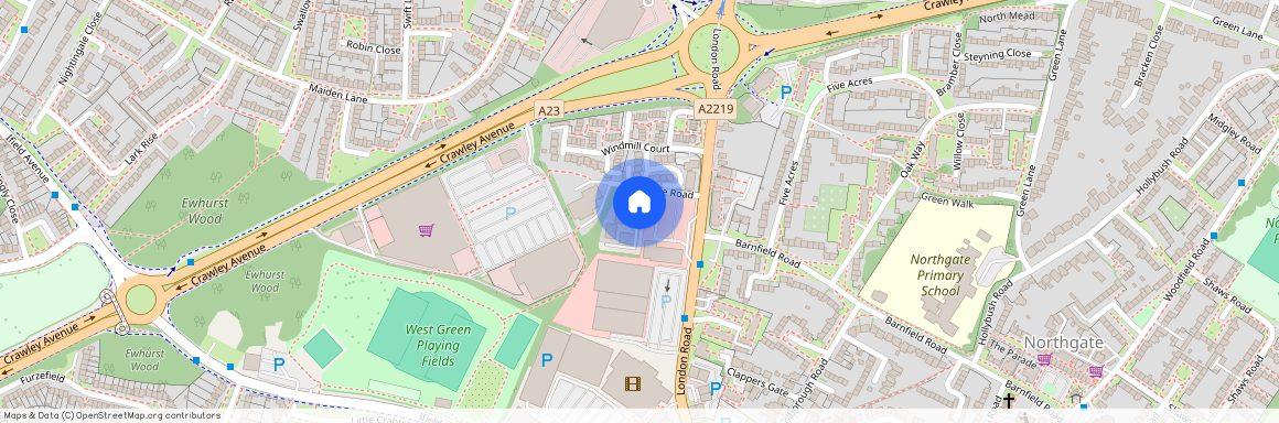 St Georges Court, Crawley RH10, London