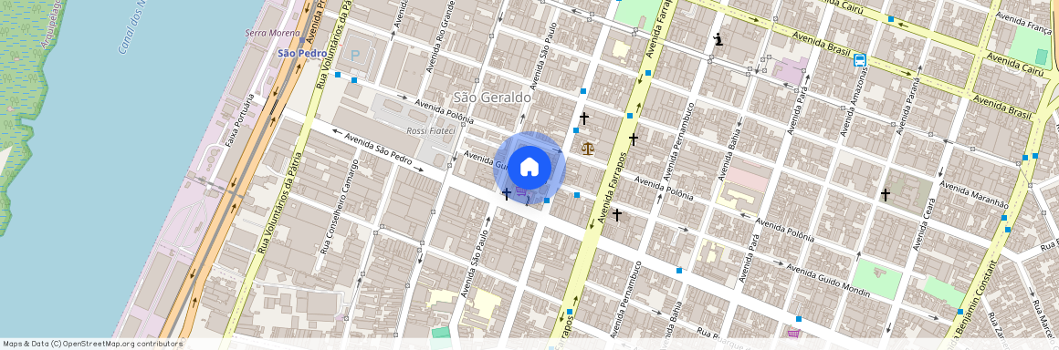 Avenida São Pedro - de 1131 a 1499 - lado ímpar, São Geraldo, Porto Alegre, RS, 90230122