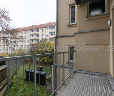 Balkon - Bad mit Dusche - Hochparterre | 2 Zimmer zur Miete in Plau... - Foto 5