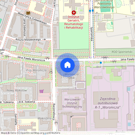 ul. Jana Pawła Woronicza, Służewiec, Mokotów, Warszawa, mazowieckie