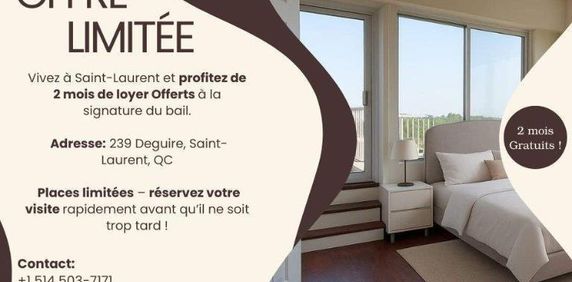 2 CH - 1 SDB - St-Laurent - $1,595 /mo - Photo 2