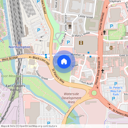 St. Peters Street, Northampton, Northamptonshire, NN1