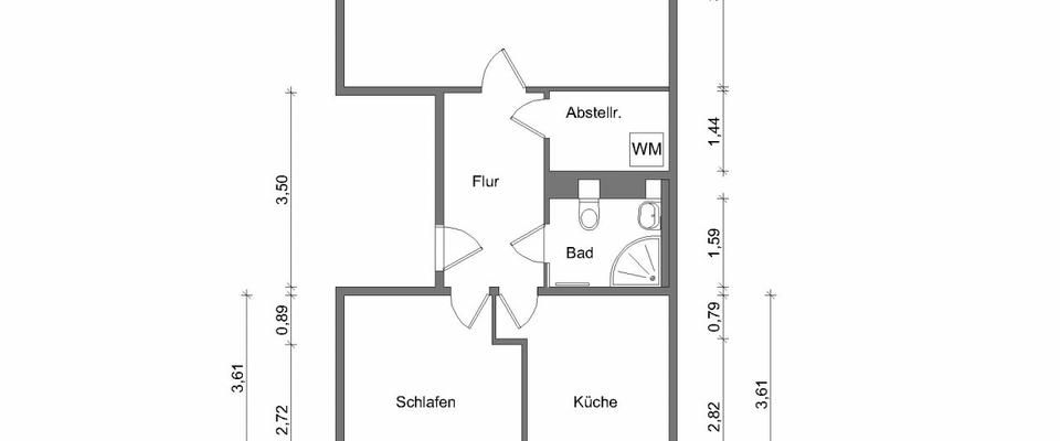 2-Raum-Umbauwohnung mit Abstellraum! - Foto 1