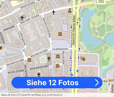 BESTLAGE CITADELLVIERTEL:1 Min. RHEINUFER, 2 Min. CARLSPLATZ, 3. Mi... - Foto 1