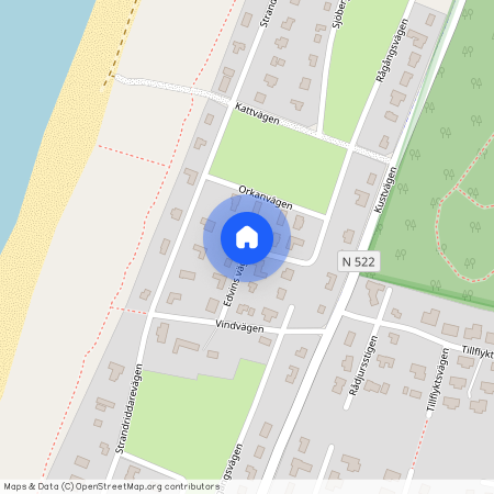 Stormvägen, Skummeslövsstrand