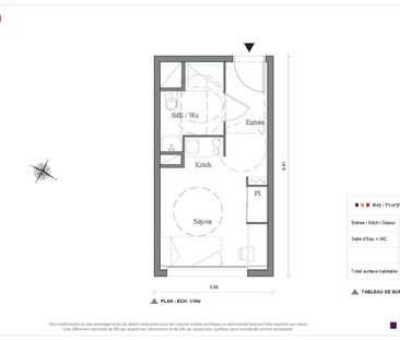Location Appartement 1 pièce 19m² AUZEVILLE TOLOSANE 31320 - Photo 4