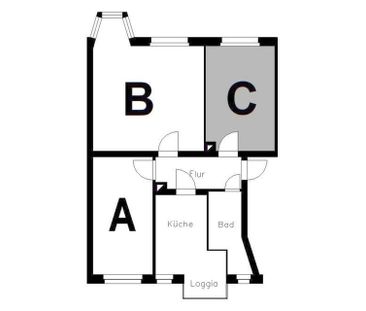 Zentral gelegenes WG-Zimmer in Plauen für Studenten und Schüler - a... - Foto 1