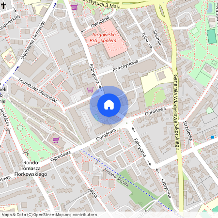 ul. Fabryczna, Centrum, Zielona Góra, lubuskie