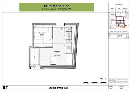 Location Appartement 1 pièce 19m² ORLEANS 45000 - Photo 5