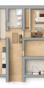 Helle 3-Zimmer Wohnung mit Balkon in Graz, 61m², Fertigstellung 01.01.27 - Foto 3