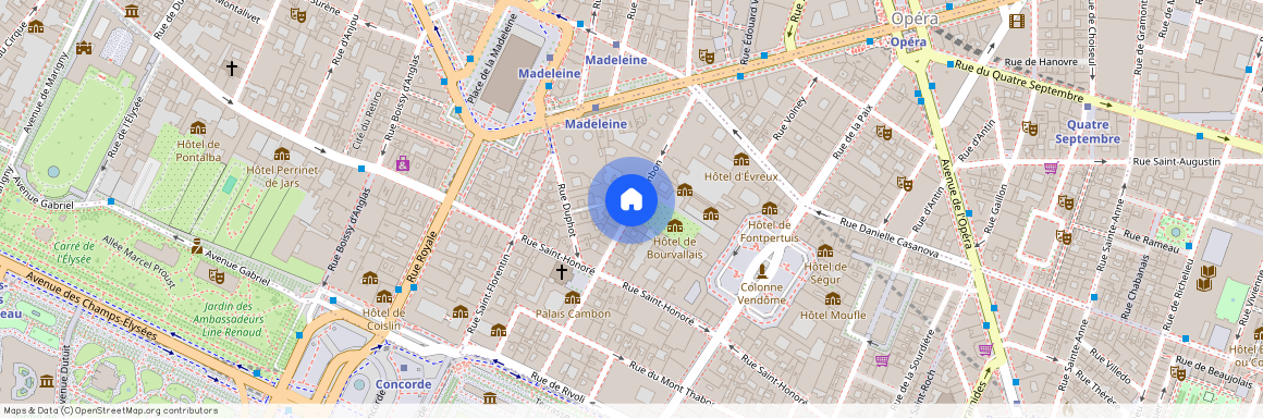 rue St Honoré entre rue Saint-Florentin et rue Cambon 75001 Paris (1er arrondissement)