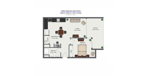 Stylish One Bedroom Apartment in Kelvin Grove Urban Village! - Photo 1