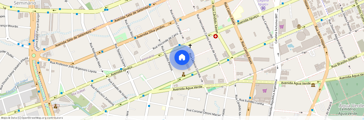 Avenida Iguaçu, 3525, Água Verde - Curitiba - PR