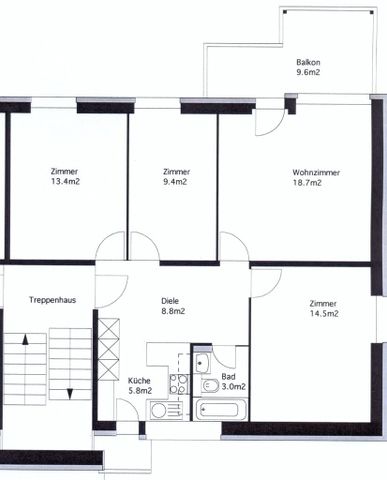 4.5 Zimmer, 80 m², 3. Stock - Foto 5