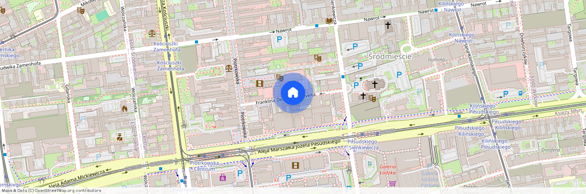 ul. Prezydenta Franklina Delano Roosevelta, Centrum, Śródmieście, Łódź, łódzkie