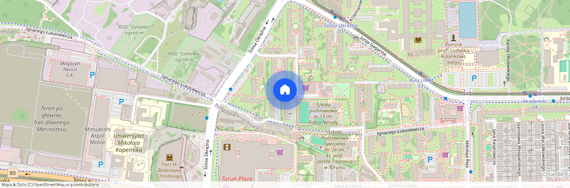 ul. Ignacego Łukasiewicza, Bielany, Toruń, kujawsko-pomorskie