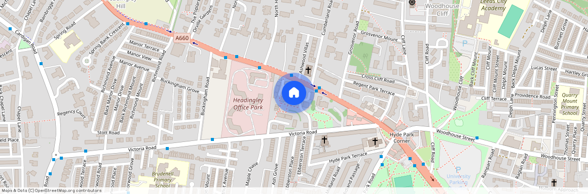 Victoria Gardens, Leeds, West Yorkshire, LS6