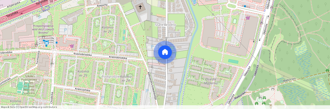 ul. Ostródzka, Bródno-Podgrodzie, Targówek, Warszawa, mazowieckie