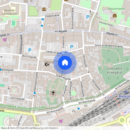 Grønnegade 17D, 1. tv., 4000 Roskilde