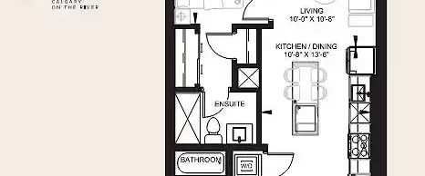 2bed, 2bath condo with UG Parking and Secured Locker | 313 - 730 2 Avenue Northwest, Calgary - Photo 1