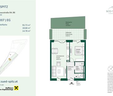 Moderne 2-Zimmer-Wohnung mit Eigengarten und Terrasse! - Foto 3