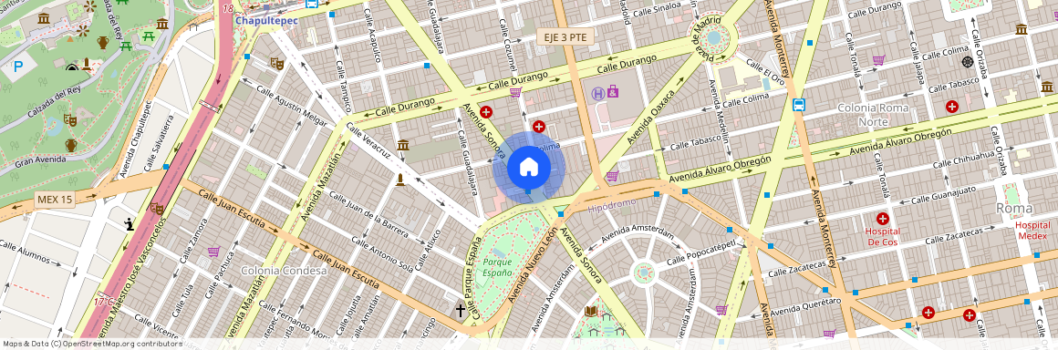 Avenida Sonora 106, Condesa, 06700 Mexico City, Mexico