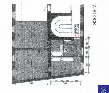 Provisionsfrei: Unbefristeter 63m² Altbau mit Einbauküche in Grünla... - Photo 1