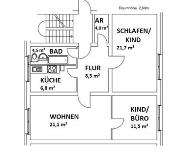 Ihr neues zu Hause! Große 3-Raumwohnung zu vermieten. - Photo 1