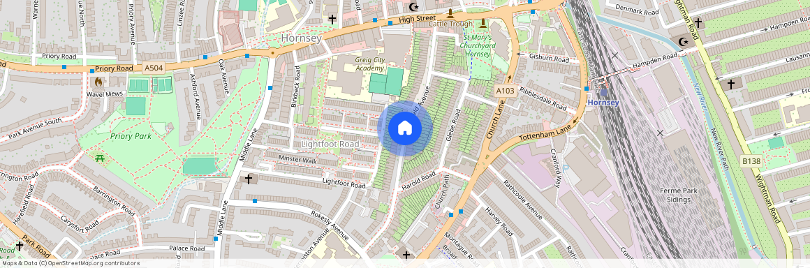 Hillfield Avenue, N8, Crouch End, London, N8