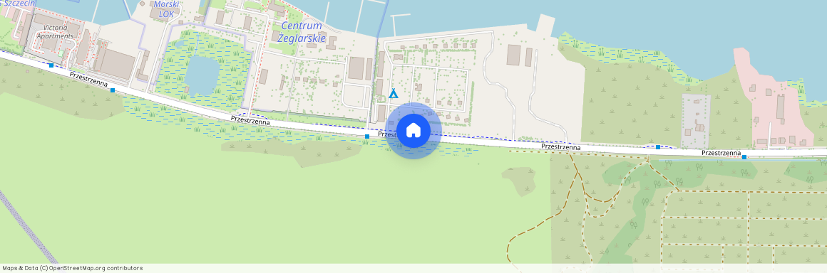 ul. Przestrzenna, Dąbie, Prawobrzeże, Szczecin, zachodniopomorskie